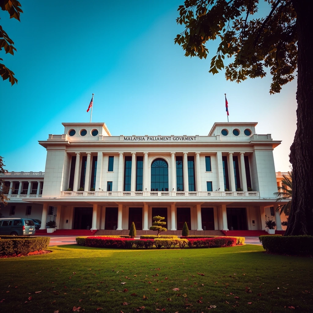 Malaysian Parliament building during session