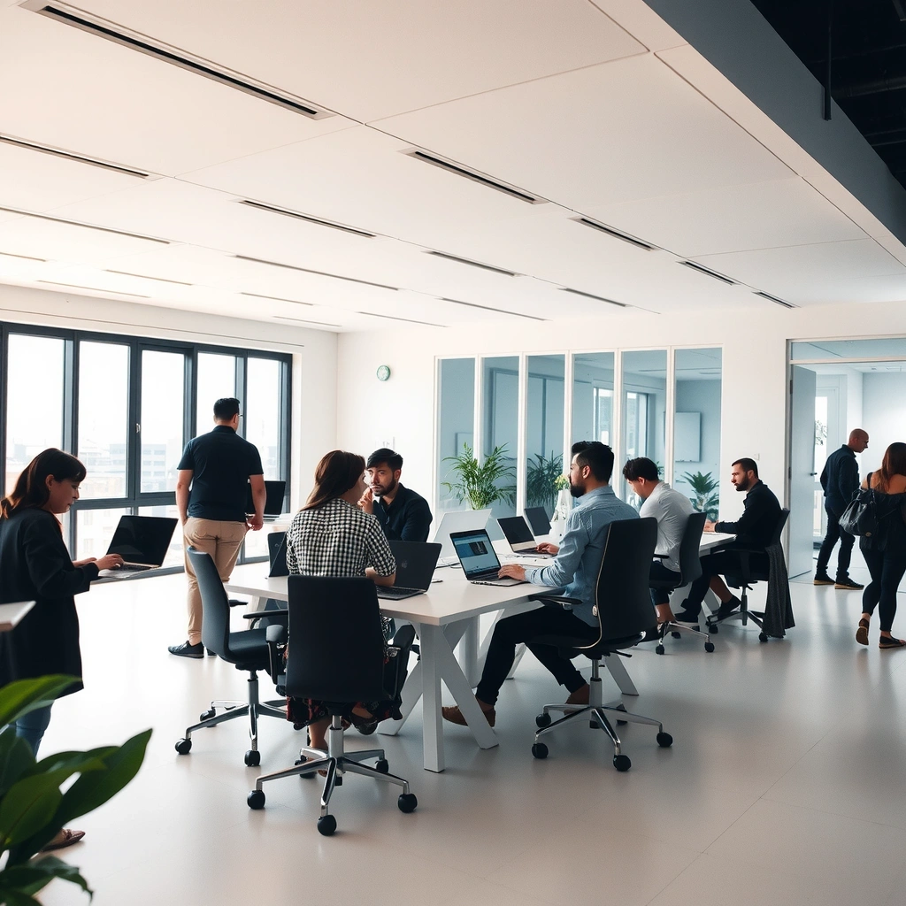 Modern Malaysian tech startup office